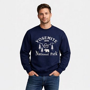 Embroidered Yosemite National Park - Men's Graphic Sweatshirt