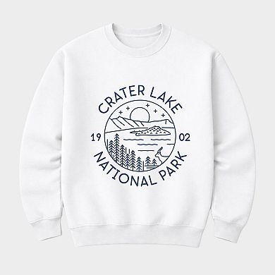 Crater Lake National Park - Men's Graphic Sweatshirt