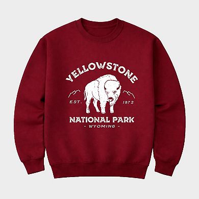 Vintage Yellowstone National Park - Men's Graphic Sweatshirt