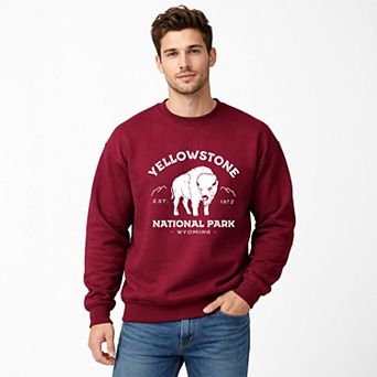 Vintage Yellowstone National Park - Men's Graphic Sweatshirt