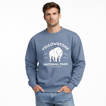 Vintage Yellowstone National Park - Men's Graphic Sweatshirt