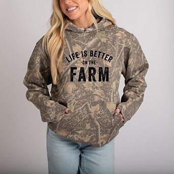 Life Is Better On The Farm - Camo Hoodie