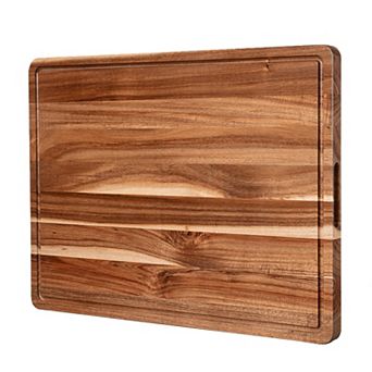 Extra Large Wood Cutting Board, Thick Butcher Block Chopping Board with Juice Groove