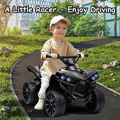 6V Electric Ride On ATV for Kids, Battery Powered 4-Wheeler Ride On Toy