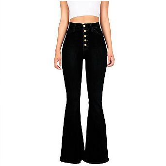 Women's High Waist Slim Fit Bootcut Jeans Lifting Denim Pants