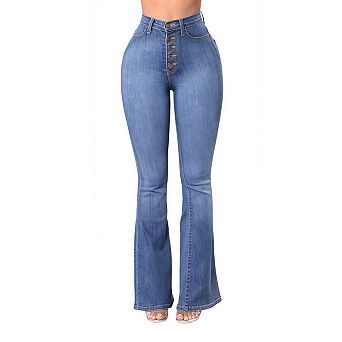 Women's High Waist Slim Fit Bootcut Jeans Lifting Denim Pants