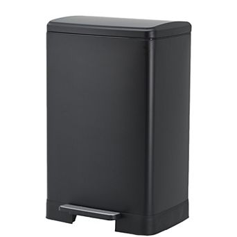 16 Gallon Fingerprint-Proof Stainless Steel Kitchen Trash Can with Soft Close Lid & Removable Bucket