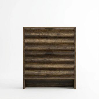 Hidden Entryway Shoe Storage Cabinet with 2 Flip Drawer Doors for Hallway & Living Room