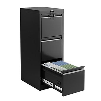Heavy-Duty Rolling Metal Garage Storage Cabinet with Lock, Workbench Top & Adjustable Shelf
