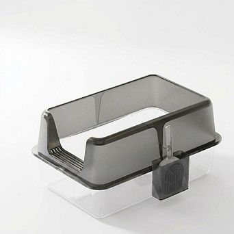 Large Stainless Steel Cat Litter Box, Non-Stick Metal Tray, Lid & Scoop, Leakproof&Splash Resistant