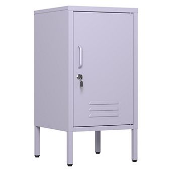 3 tier Metal Filing Cabinet Locker Storage Cabinet with 2 Adjustable Shelves for Home Office