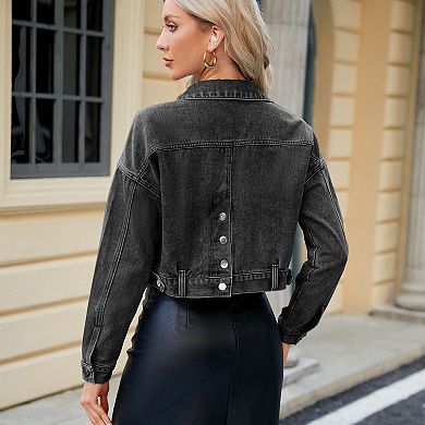 Women's Cropped Denim Jacket