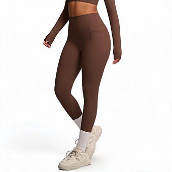Women's High Waist Leggings with Pockets, Tummy Control Hip Lift Yoga Workout Activewear
