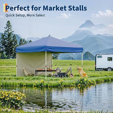 Outdoor Pop Up Canopy Tent with Removable Walls Waterproof Event Shelter