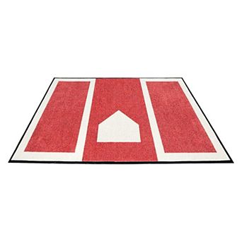 6.5x4 FT Baseball and Softball Hitting Mat Anti-Slip Batting Cage Mat for Stance Training