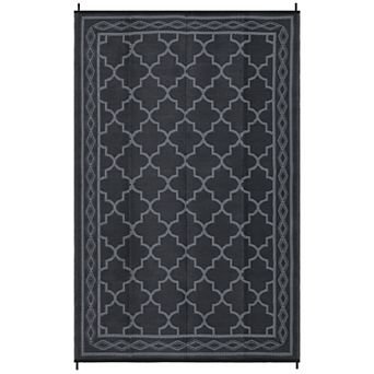 Foldable Outdoor Rug, Waterproof Reversible Plastic Straw Patio Mat with Carry Bag for Camping