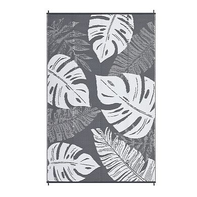 Outdoor Reversible Mat Modern Plastic Straw Area Rugs Large Floor Mat for Picnic Beach Camping