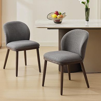 Set of 6 Modern Cushioned Dining Chairs, Ergonomic Back Support, Soft Seat for Kitchen & Dining Room