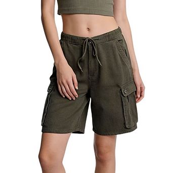 Womens Summer Shorts Relaxed Loose High Waist Casual 4 Pocketed Hiking Cargo Outdoor Outfits