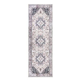 Vintage Area Rugs Machine Washable Floral Area Rugs Oriental Medallion