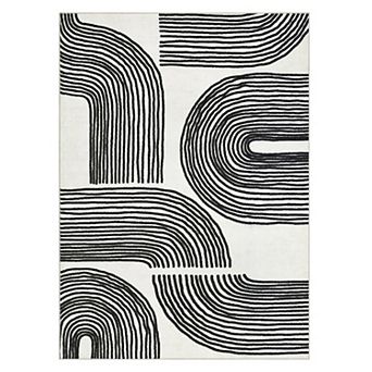 Green Polyester Rectangular Hallway Kitchen Laundry Bedroom Modern Abstract Soft Non Slip Machine