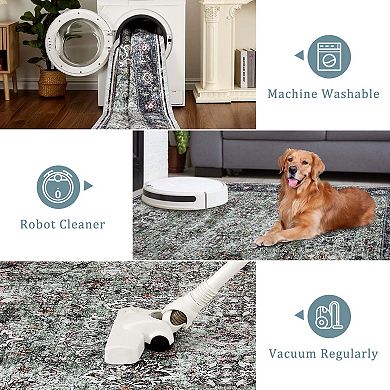 Plush Pearl Velvet Foldable Area Rugs Soft & Durable Washable Carpet Mat for Cozy Home