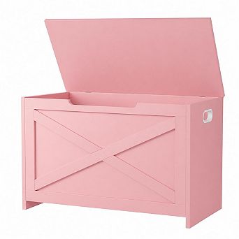 30” Wooden Storage Box Bench, Multipurpose Organizer Cabinet for Bedroom, Living Room, Entryway
