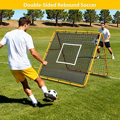 4x4ft Adjustable Multi-Sport Rebounder Net for Soccer,Baseball,Training Net for Passing,Throwing
