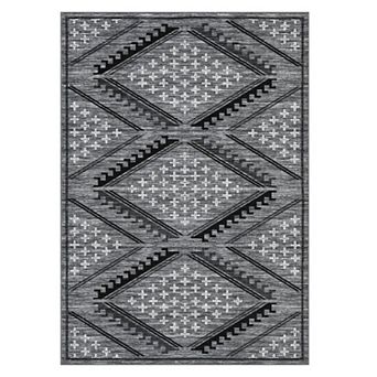 Rectangular Geometric Modern Bedroom Living Room Dining Rom Soft Non Slip Polyester Machine