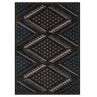 Rectangular Geometric Modern Bedroom Living Room Dining Rom Soft Non Slip Polyester Machine