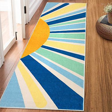 100% Polyester Area Rugs 1400gsm Pearl Pile TPR Backing Printed Carpet Red/Green