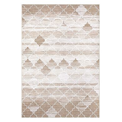 1150gsm 100% Polyester Boho Brown Chenille Area Rugs Washable Foldable Printed Carpet
