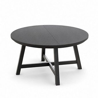Modern 36" Round Coffee Table with Metal Legs, Center Table for Living Room