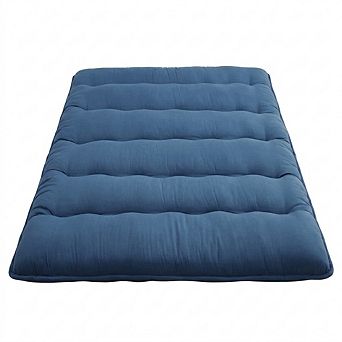 Microfiber Tatami Floor Mat, Supportive Foam Guest Sleeping Bed Roll-Up Floor Mattress