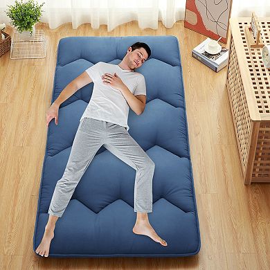 Multi-Functional Roll-Up Sleeping Mat, Portable Futon Tatami Mattress for Guests Modern Home