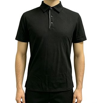 Men's Polo T-Shirt High Moisture Wicking Dry Fit Performance Short Sleeve w Collar Golf Tennis