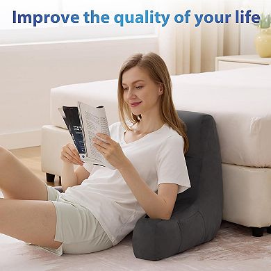 Back Pillow for Bed Sitting Up Memory Foam with Arms