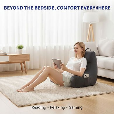Back Pillow for Bed Sitting Up Memory Foam with Arms