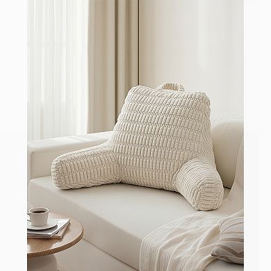 Reading Pillow Backrest with Shredded Memory Foam and Arms