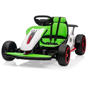 Electric Go Kart for Kids, 24V 7AH Battery 400W Powerful Motors, 8MPH Drift Kart Car Ages 6-12