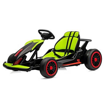 Electric Go Kart for Kids, 24V 7AH Battery 400W Powerful Motors, 8MPH Drift Kart Car Ages 6-12