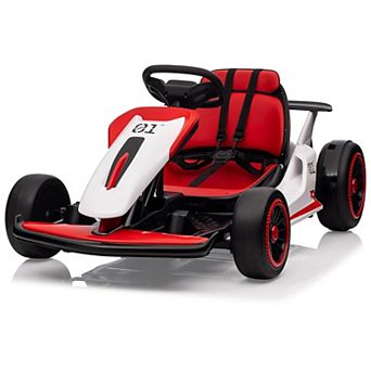 Electric Go Kart for Kids, 24V 7AH Battery 400W Powerful Motors, 8MPH Drift Kart Car Ages 6-12