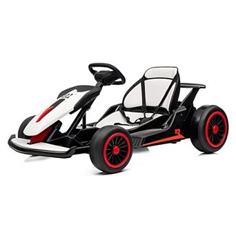 Electric Go Kart for Kids, 24V 7AH Battery 400W Powerful Motors, 8MPH Drift Kart Car Ages 6-12