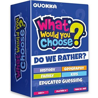 QUOKKA What Would You Choose - Family Card Game for Kids Ages 6-8