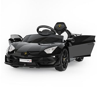 12V Kids Electric Car with Remote Control, LED Lights & Sound System,Ride-On Toy for Boys & Girls