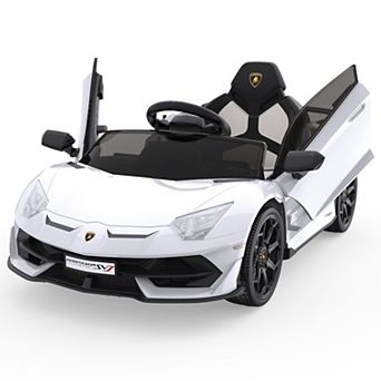 12V Kids Electric Car with Remote Control, LED Lights & Sound System,Ride-On Toy for Boys & Girls