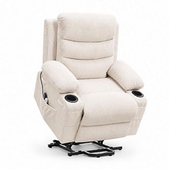Power Lift Recliner Chair with Massage and Heat, Electric Stand Up Sofa for Elderly