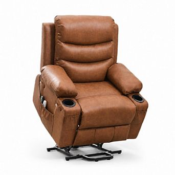 Power Lift Recliner Chair with Massage and Heat, Electric Stand Up Sofa for Elderly