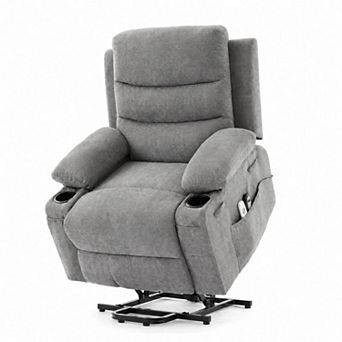 Power Lift Recliner Chair with Massage and Heat, Electric Stand Up Sofa for Elderly