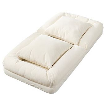 Human Dog Bed for Adult and Pets, Convertible Lazy Floor Lounge Chair with Pillows